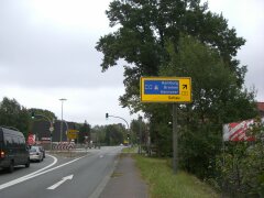 Ende der B3 in Övelgöne bei Hamburg